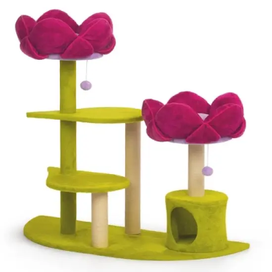 Prevue Pet Products Kitty Power Flower Garden Cat Tree Tower image {14}