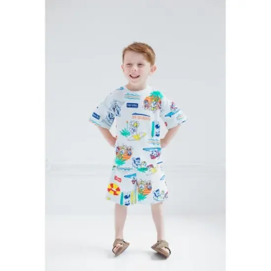 Paw Patrol Rubble Marshall Chase Baby French Terry T-Shirt and Shorts Outfit Set Infant  image {1}