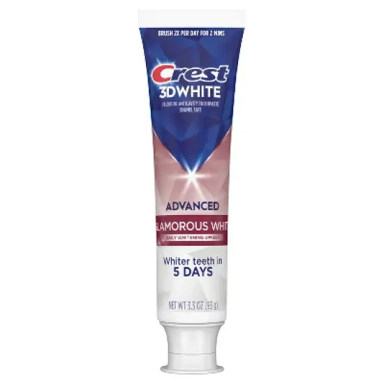 Crest 3D White Advanced Glamorous Teeth Whitening Toothpaste - 3.3oz image {11}