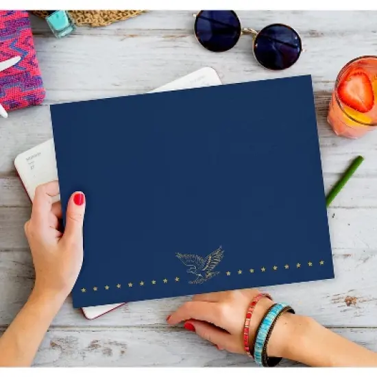 Great Papers Patriotic Certificate Holders 9.34" x 12" Blue/Gold 5/Pack (2017045) image {3}