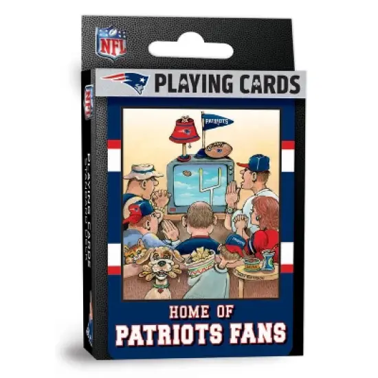 MasterPieces Officially Licensed NFL New England Patriots Fan Deck Playing Cards - 54 Card Deck image {1}