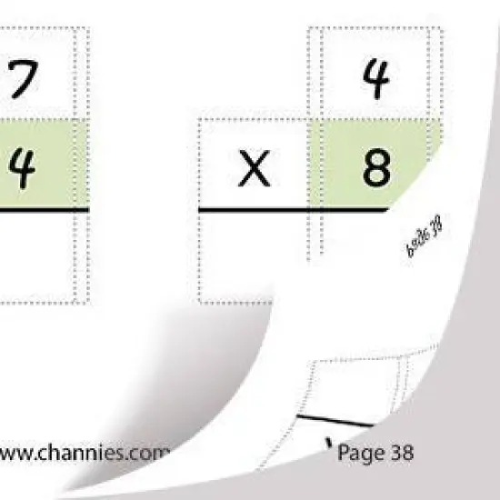 One Page A Day Single Digit Multiplication Workbook and Dry Erase Poster Math Kit - Channie's image {1}