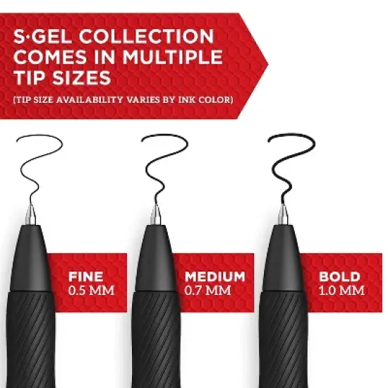 Sharpie S-Gel S-Gel Retractable Gel Pen Medium 0.7 mm 2096176 image {1}