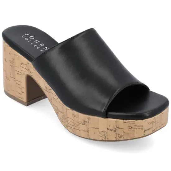 Journee Collection Womens Astter Tru Comfort Foam Slip On Platform Open Toe Sandals image {9}