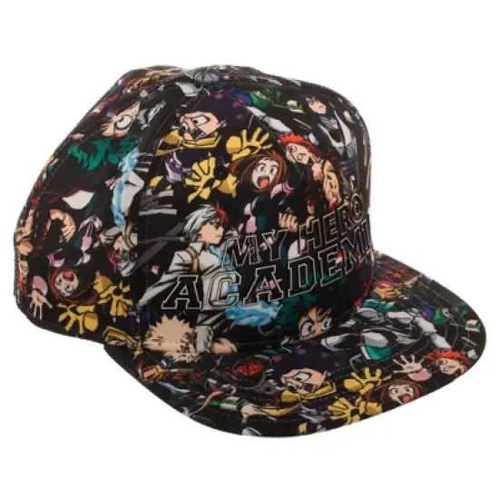My Hero Academia Allover Art Snapback Hat image {3}
