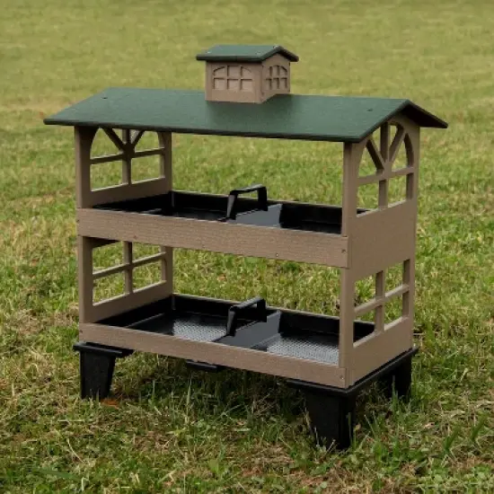 JCS Wildlife Double Colossal Ground Fly Thru Bird Feeder - Our Largest Bird Feeder Yet! image {8}