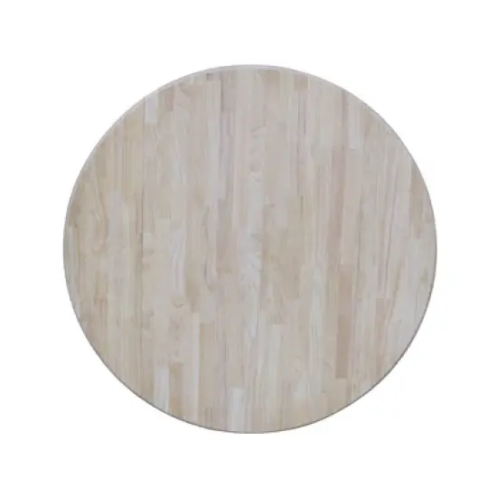 Blake Round Drop Leaf Table Unfinished - International Concepts image {6}