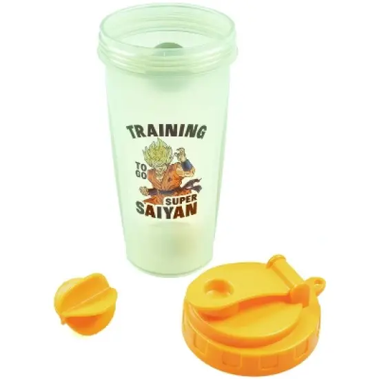 Dragon Ball Z Goku Super Saiyan 20oz Shaker Bottle Orange image {1}