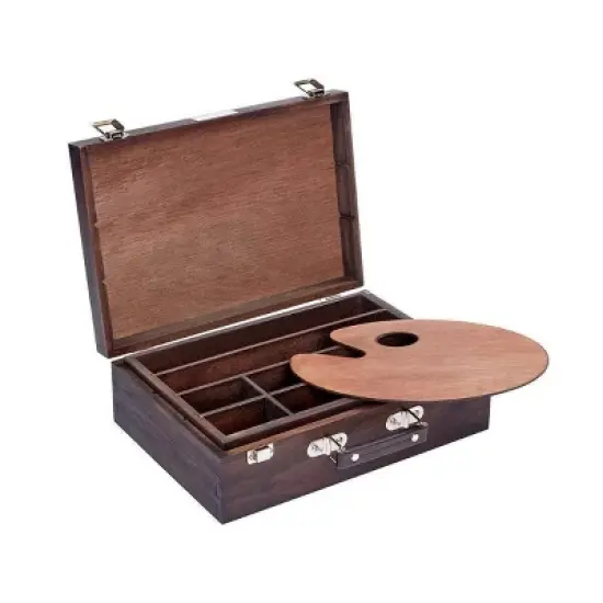 Kingart 2 Tier Wooden Artist Storage Box - Espresso image {7}