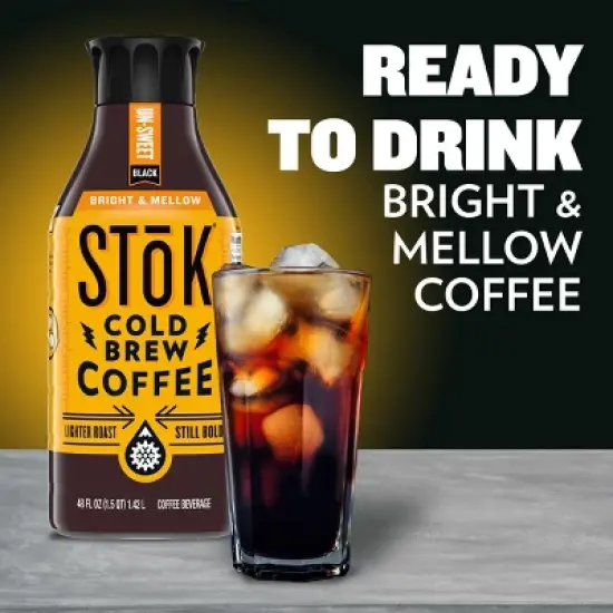 SToK Bright & Mellow Cold Brew Coffee - 48 fl oz image {5}