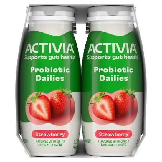 Activia Probiotic Dailies Strawberry Yogurt Drink - 8ct/3.1 fl oz Bottles image {10}