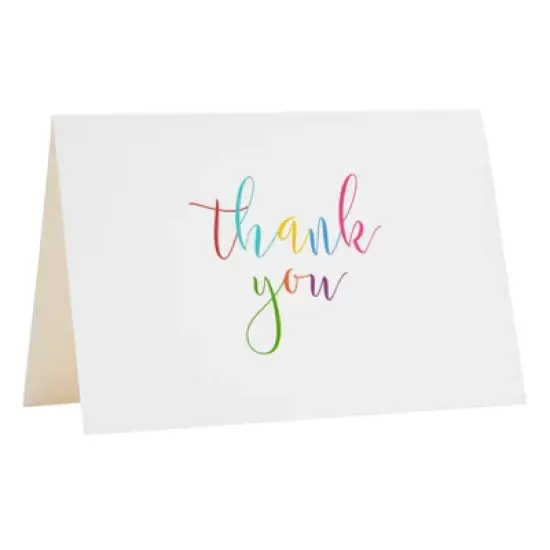 Juvale 48 Pack Thank You Cards with Envelopes for Teachers Appreciation, Kids Birthday, Baby Shower, Blank Inside, 4x6 in, 6 Assorted Designs image {6}