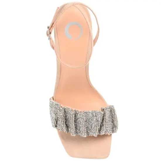 Journee Collection Womens Arlette Tru Comfort Foam Open Toe High Stiletto Pumps Nude 12 image {3}