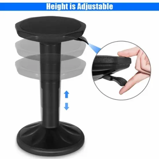 Costway Wobble Chair Height Adjustable Active Learning Stool Sitting Home Office image {6}