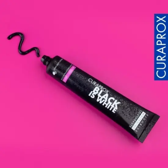 Curaprox Black Is White Toothpaste, 90 ml, Activated Carbon for Gentle Daily Whitening image {5}