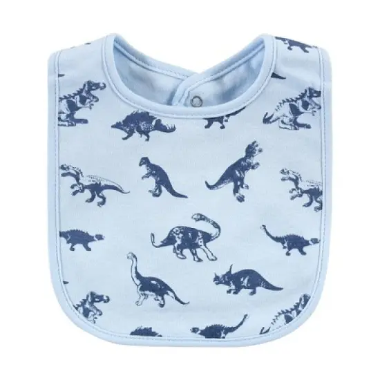 Hudson Baby Infant Boys Cotton Bibs, Dino Roar, One Size image {3}