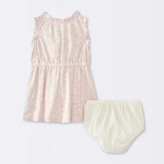 Baby Girls' Floral Printed Dress - Cloud Island&trade; Cream image {3}