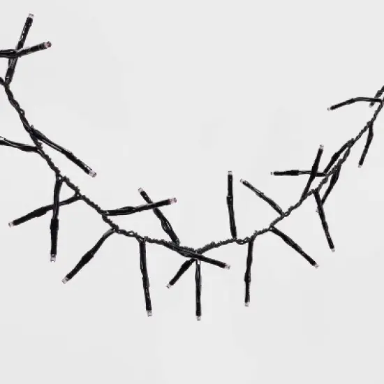 60ct LED Dewdrop Halloween Fairy String Lights Garland Purple - Hyde and EEK! Boutique&trade; image {2}