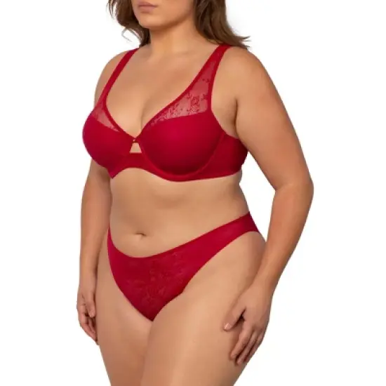 Mesh Plunge Bra image {5}