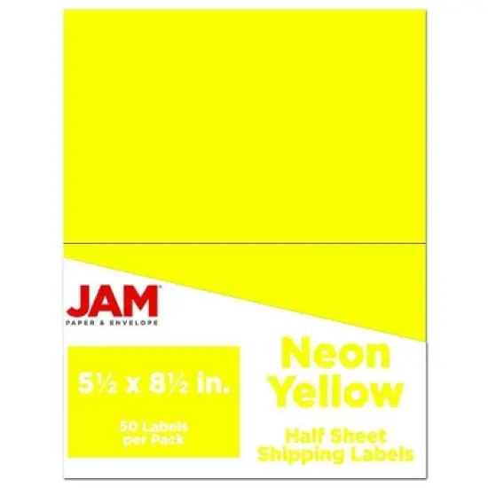 JAM Paper Shipping Labels 5.5" x 8.5" 50ct image {7}