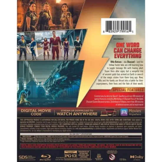 Shazam! Fury of the Gods (Blu-ray + DVD + Digital) image {3}