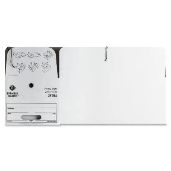 Business Source Heavy Duty Letter Size Storage Box image {3}