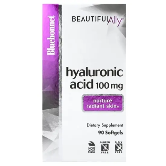 Bluebonnet Nutrition Beautiful Ally, Hyaluronic Acid, 100 mg, 90 Softgels image {5}