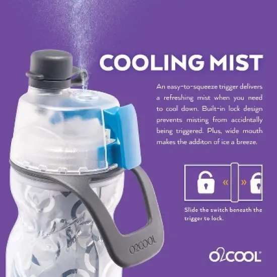 Mist N' Sip Insulated Water Misting Squeeze Bottle- 20 oz image {5}