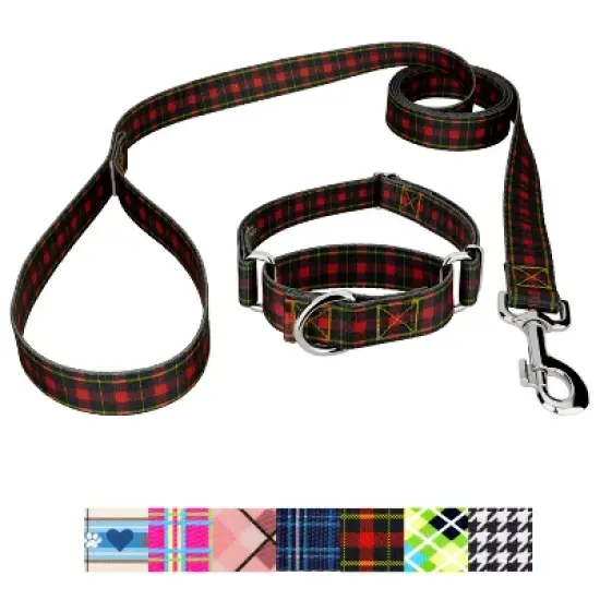 Country Brook Petz&reg; Martingale Collar and Leash - Plaid and Argyle Collection image {8}