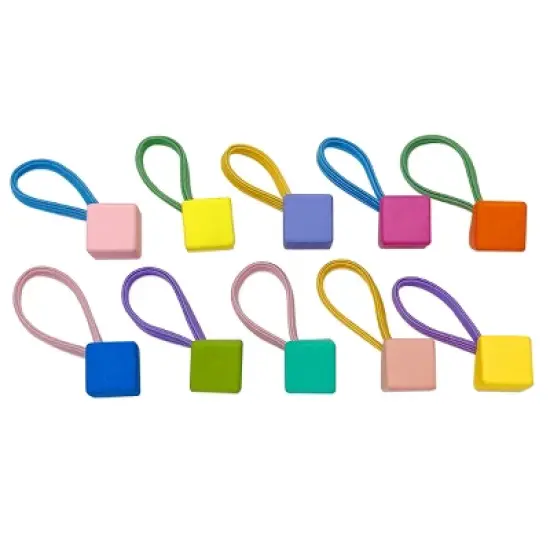 Wrapables Mini 3D Cube Hair Ties (Set of 10) image {5}