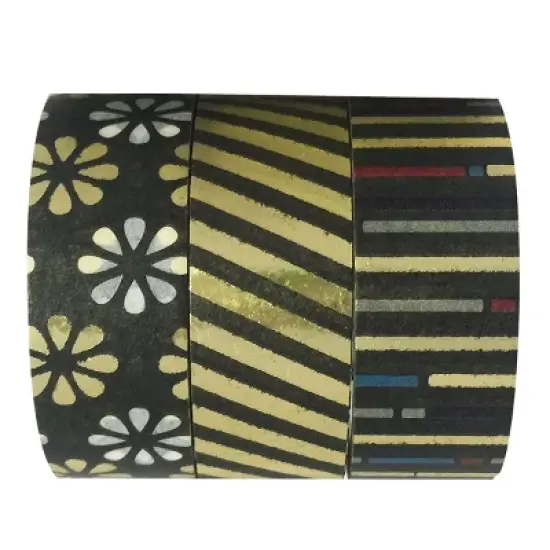 Wrapables Washi Masking Tape (Set of 3) image {20}