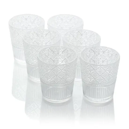 Certified International (Set of 6) 16oz Acrylic Dof Glasses Victoria image {8}