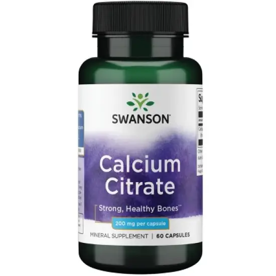 Swanson Calcium Citrate 200 mg 60 Capsules image {5}