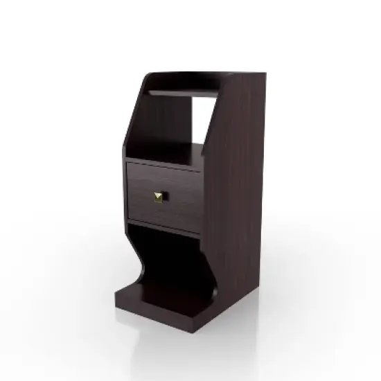 Diehle 3 Open Shelves Nightstand - miBasics image {2}