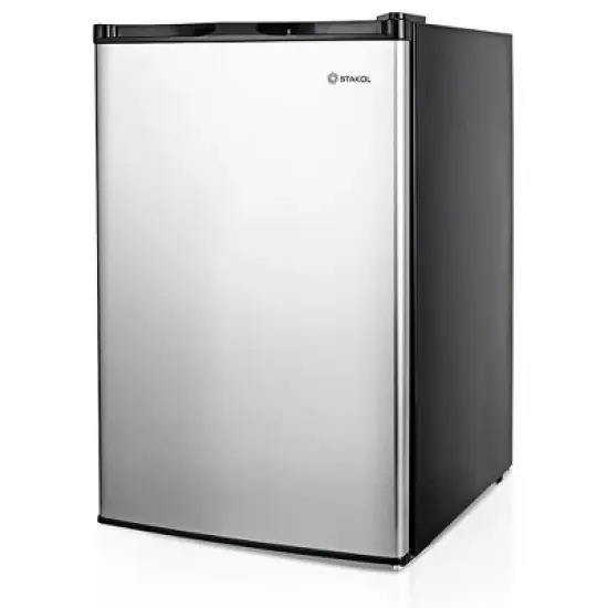STAKOL 3 cu.ft. Compact Upright Freezer w/Single Stainless Steel Door Removable Shelves image {10}