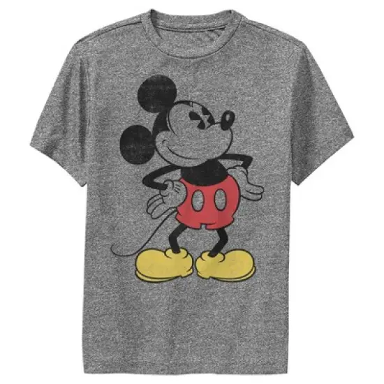 Boy's Disney Classic Mickey Distressed Performance Tee image {4}
