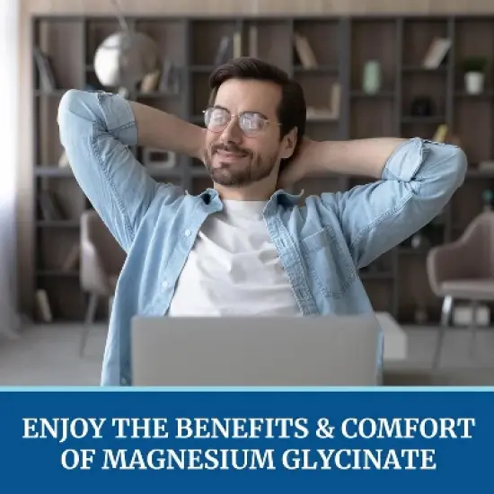 Magnesium Glycinate 500mg Supplement, High Absorption Formula for Sleep, Calm, Muscle Relaxation, Heart, Bone & Nerve Support, Nobi Nutrition image {7}