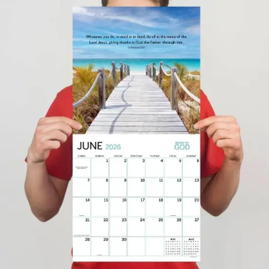 TF Publishing 13.5"x14.5" 2026 Paths to God Wall Calendar image {3}