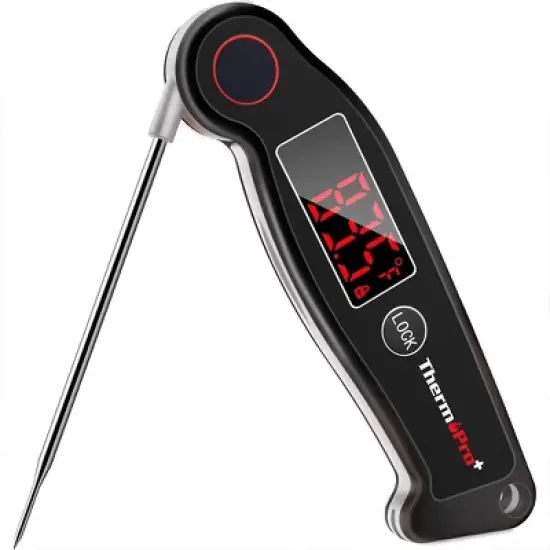 ThermoPro TP19W Waterproof Digital Meat Thermometer, Food Candy Cooking Grill Kitchen Thermometer with Magnet and LED Display for Smoker Thermometer image {9}
