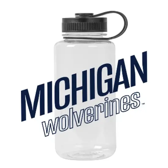 NCAA Michigan Wolverines Portable Drinkware - 38oz: Plastic Water Bottle, 9" Height image {2}