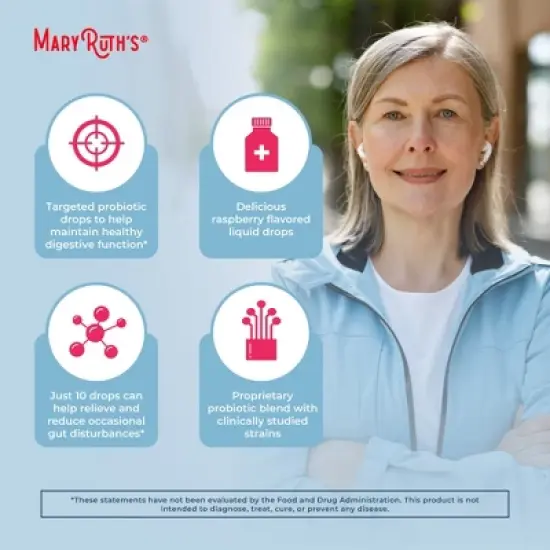 MaryRuth's Organic Women's 40+ Precision Probiotic Digestive Liquid Drops image {5}