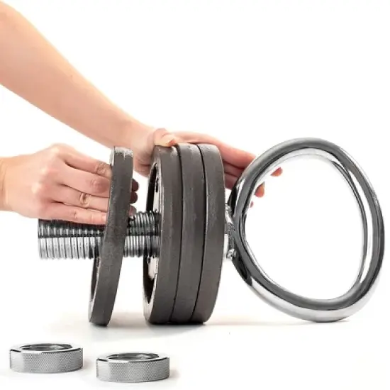 NewMe Fitness Home Workout Strength Training Kettlebell Handle for Weight Plates with Ergonomic Grip, Holds up to 900 Pounds image {2}