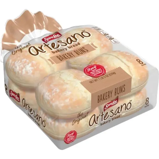 Sara Lee Artesano Hamburger Buns - 19oz/8ct image {2}