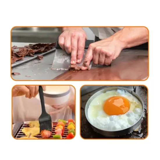 Cheer Collection 18-Piece Complete Premium Griddle Tool Kit image {3}