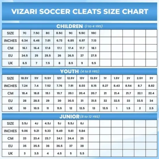 Vizari Kids Bolt Firm Ground Outdoor Soccer Cleats | Athletic Football Shoes For Boys And Girls | Professional Futsal Football Training Soccer Shoes (Toddler/Little Kid/Big Kid) image {7}