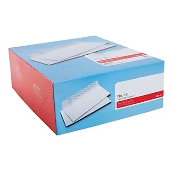 MyOfficeInnovations Easy Close #10 Envelope 4-1/8" x 9-1/2" White 500/Box (381912) image {5}