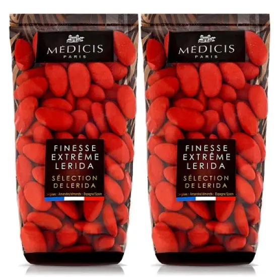 Medicis Premium Candied Almond Dragees (French Jordan Almonds) Sugar Coated Candies Ideal as a Wedding or Baby Shower Gift, 75 ct, 8.8oz image {7}