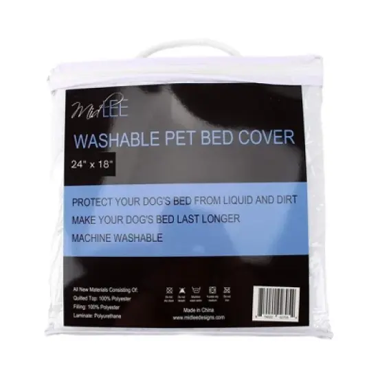 Midlee Quilted Waterproof Dog Bed Cover - Mattress Protector for Pee image {2}