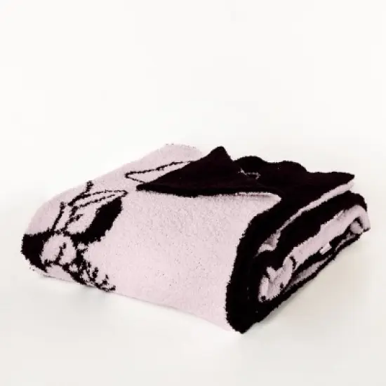 Minnie Mouse Rosy Bows 50x60 Feather Knit Throw image {5}