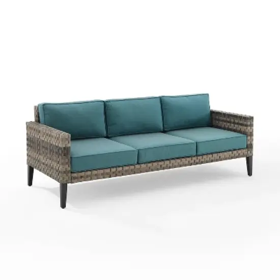 Prescott Outdoor Wicker Sofa - Crosley
 image {10}